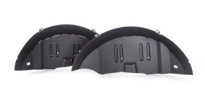 Jeep Wrangler JLU Fender Liners - Rear - Go Rhino - Textured Black Finish - Black - `18-`20